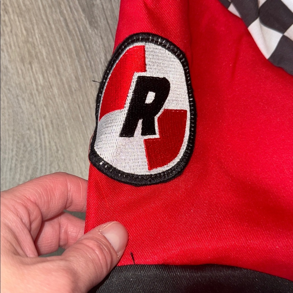 Maximum Racing Men’s Red & Black Checkered Racing Jacket - Picture 4 of 9